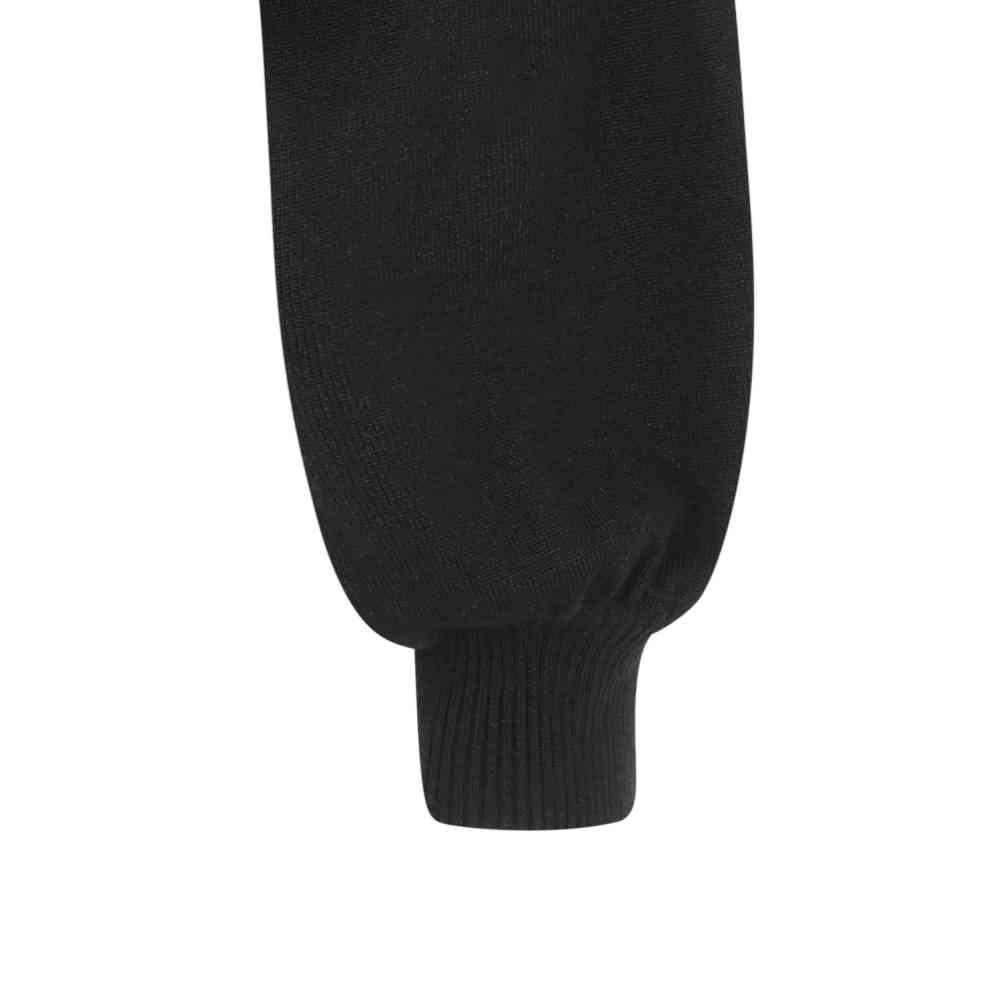 Banned - Balloon Sleeve Black Crop Jumper - Black